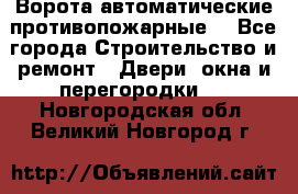 Ворота автоматические противопожарные  - Все города Строительство и ремонт » Двери, окна и перегородки   . Новгородская обл.,Великий Новгород г.